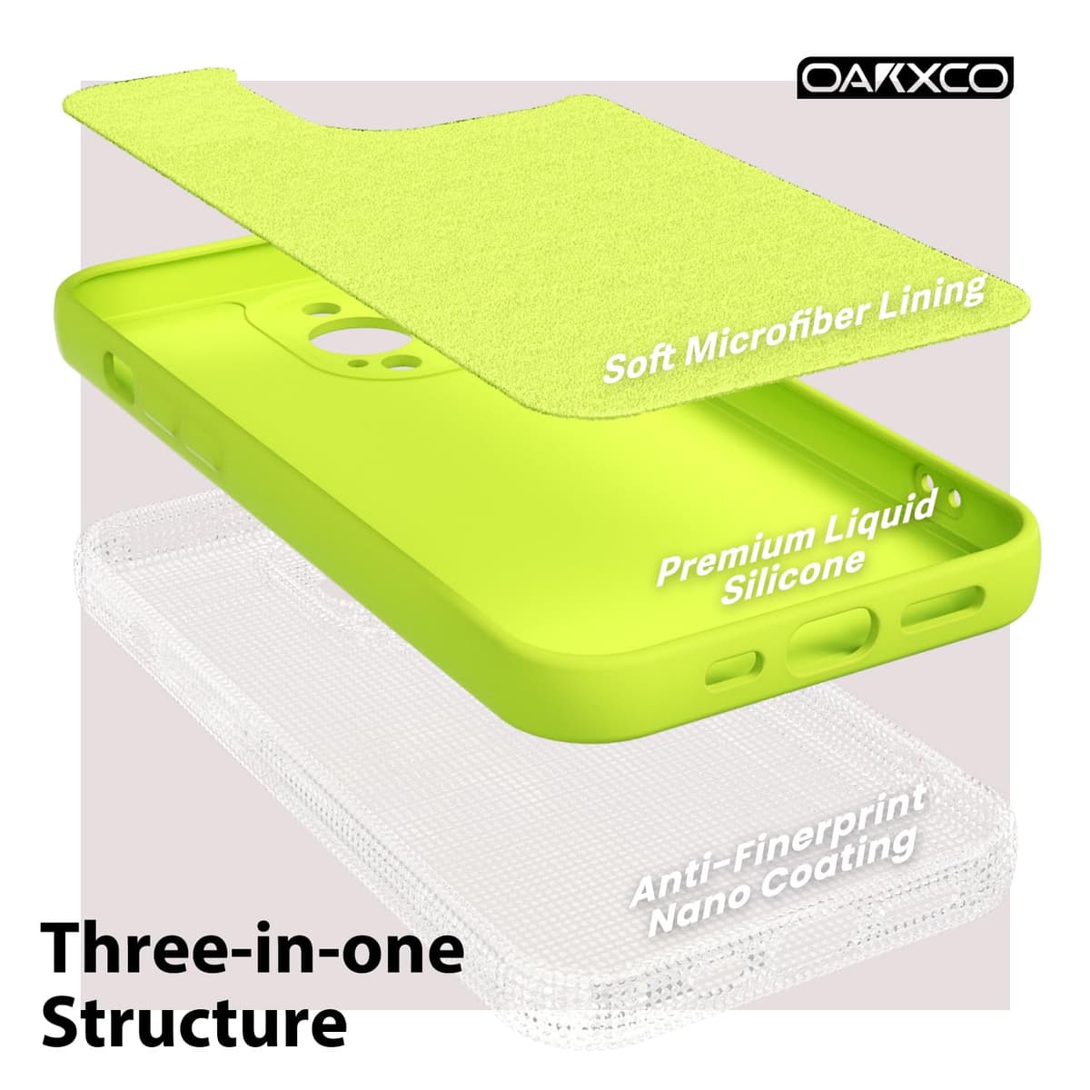 oakxco for iPhone 17 Pro Max Phone Case Liquid Silicone, Cute Thin Slim Grip Soft Rubber Gel for Women Men, Smooth Matte TPU Plain Solid Color Girly Simple Case with Camera Cover, Light Pink — view 319