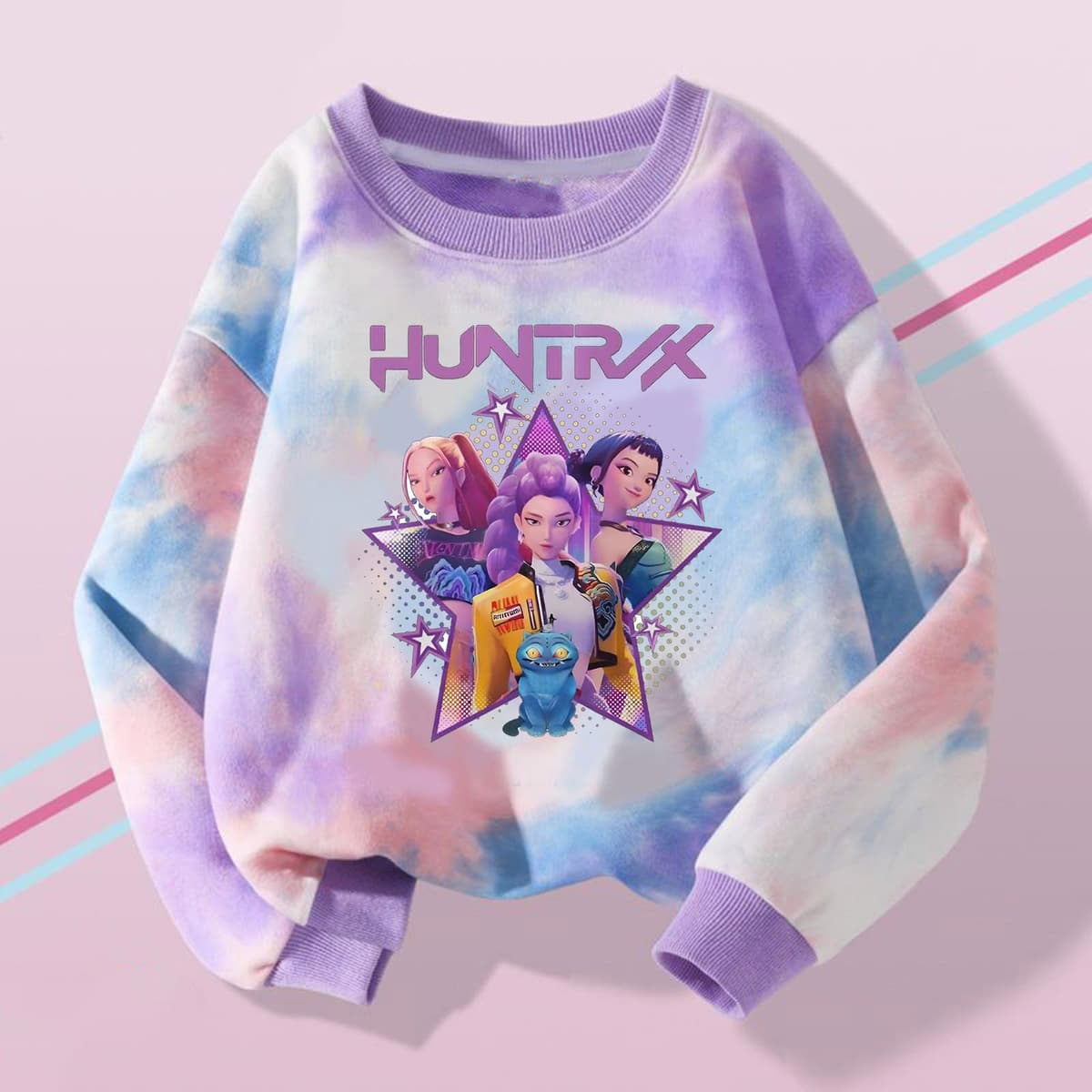 Genérico 2026 KPOP Sweatshirt Girl Hoodie Fashion Anime with Demon Music Print Sweatshirts Comfortable Y2K Sweatshirts for Girl 2-14 Years — view 3