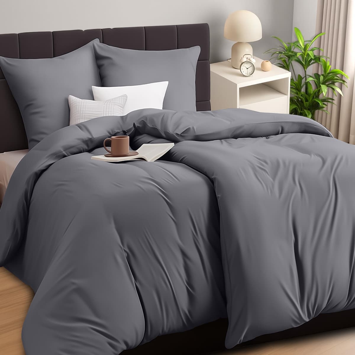 Utopia Bedding Funda Nordica Cama 180 - Microfibra Juego de Funda Nordica 240x260 cm y 2 Fundas de Almohada 65x65 cm (Blanco) — view 75
