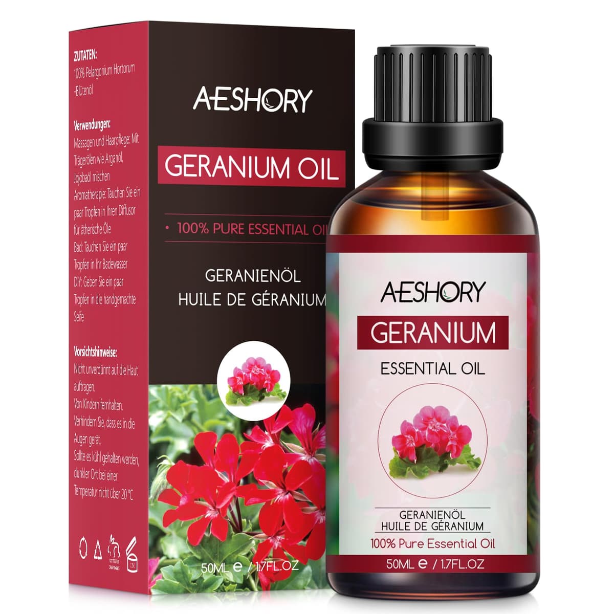 AESHORY Aceite Esencial de Rosa 50ML, Natural Aceite de Aromaterapia de Rosa, Aceites de Fragancia Premium para Humidificador, Masaje, Baño, Cuidado la Piel, Relajación y Calma — view 31