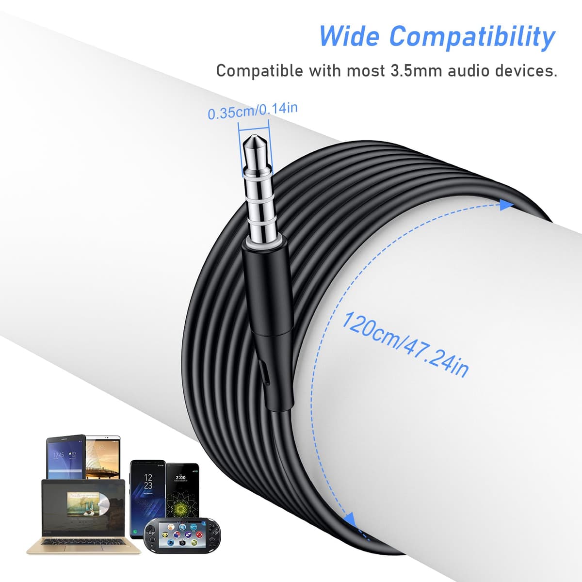 Blukar Earphones, In-Ear Headphones Earphones High Sensitivity Microphone – Noise Isolating, High Definition, Pure Sound for iPhone, iPad, Smartphone, MP3 Players etc. — view 5