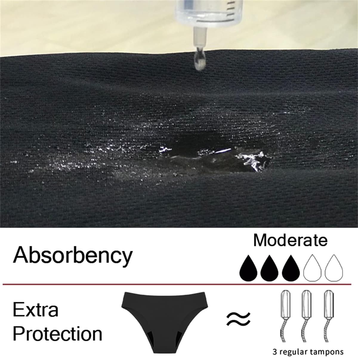 riou Bañador Menstrual Niña Adolescentes Bikini Menstrual Baño Traje De Baño Menstrual Mujer Bragas Mujer Cómodas y Suaves Bikinis Menstruales Mujer — view 4