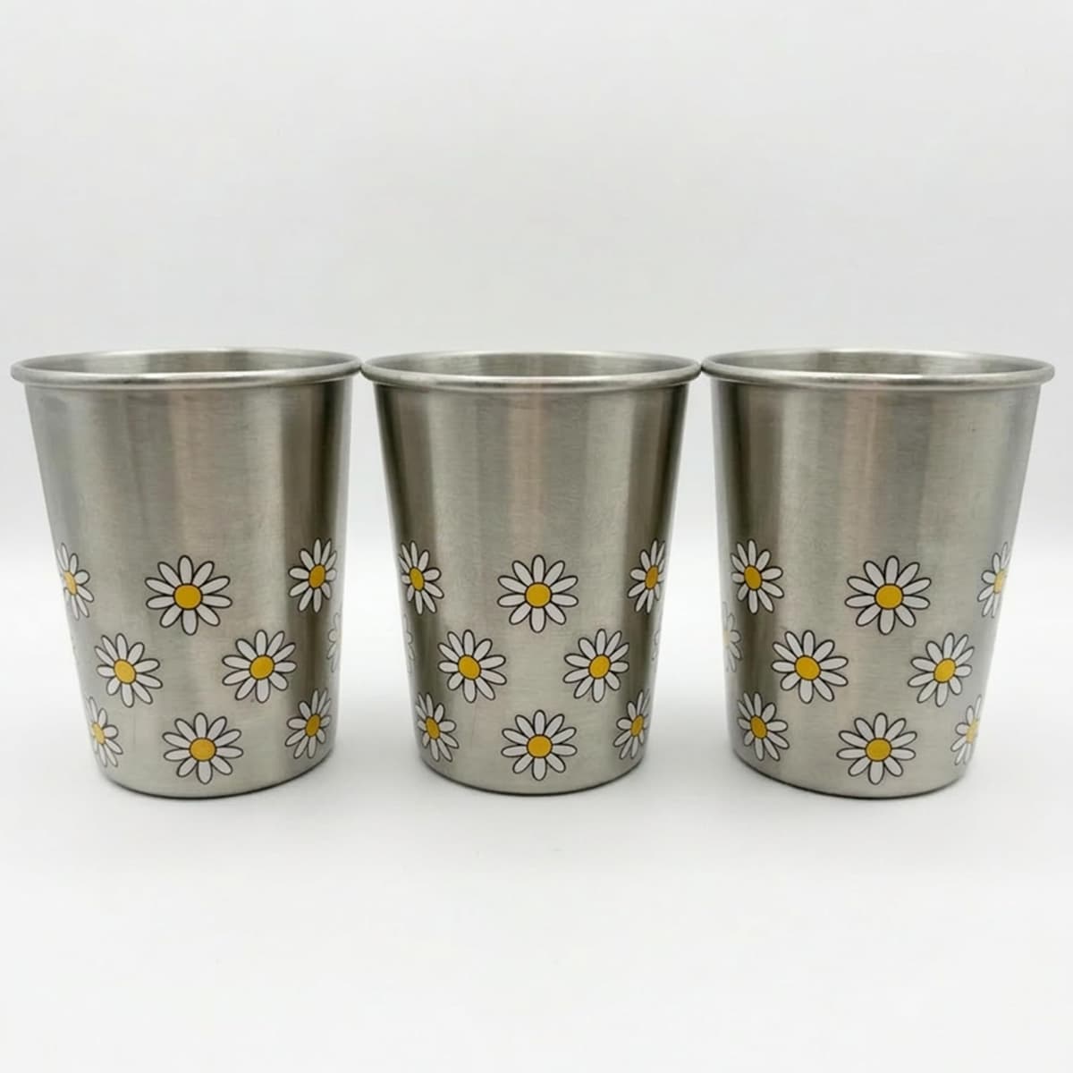 Open Cup Set of 3 Items | Stainless Steel | Plastic-Free | Kids Design | Ideal for Children, Toddlers and Babies (6 Months +) | 230ml x 3 (Car) — view 10