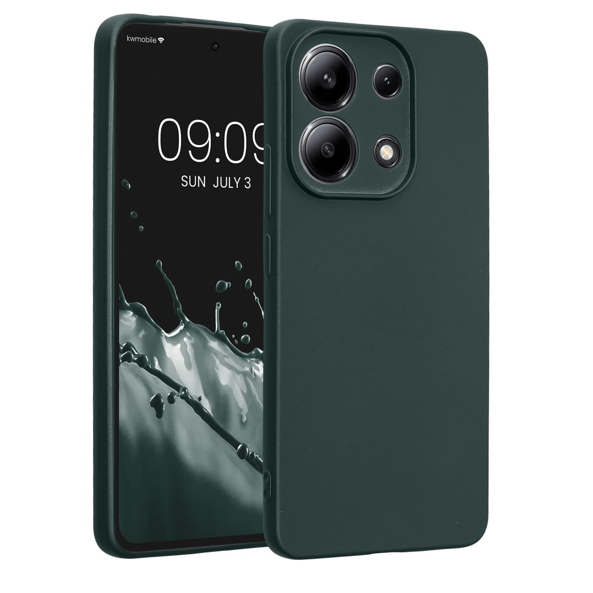 kwmobile Carcasa Compatible con Xiaomi Redmi Note 14 Pro 5G / Poco X7 Funda - Funda Ultrafina de TPU con Bordes elevados - Lavanda Metalizado — view 400