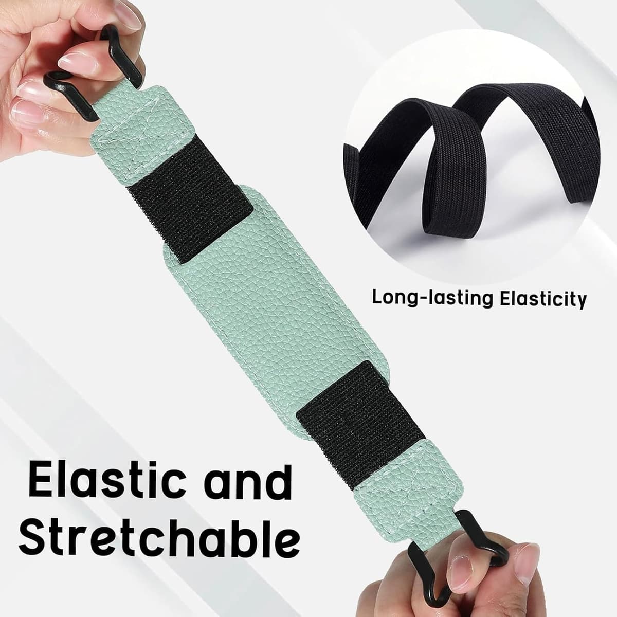 2 PCS Kindle Hand Strap, Kindle Grip, Secure Device Holder for Reading and Gaming, Universal Hand Strap with Patterned and Green Styles ﻿ — view 5
