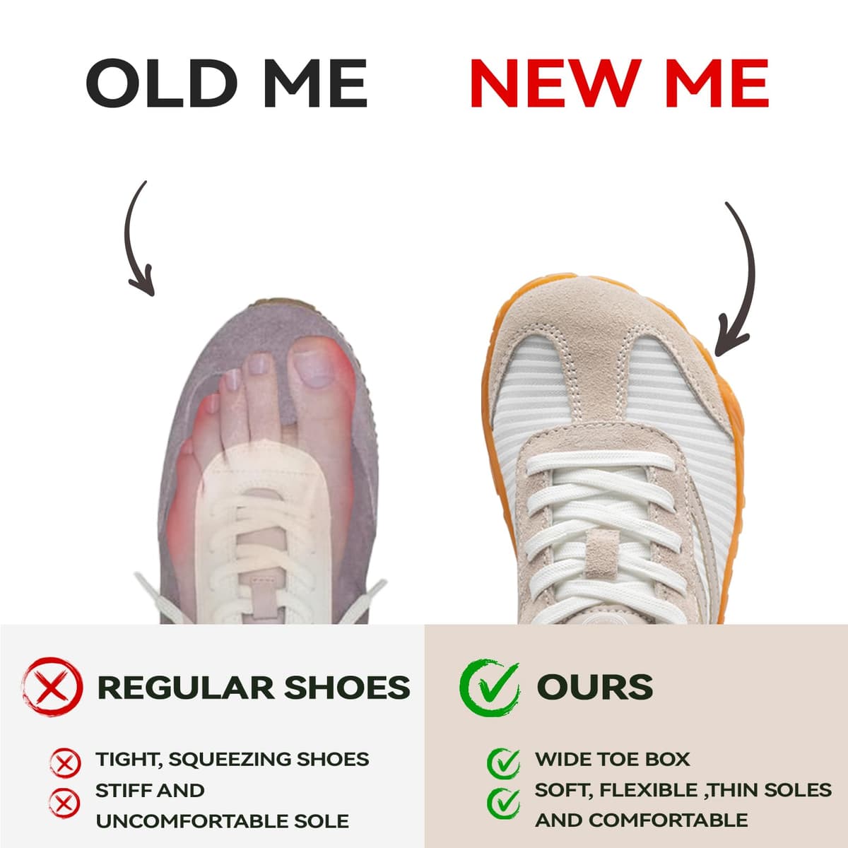 Barefoot Shoes Women Casual Sneakers,Wide Toe Box Shoes Women Zero Drop Barefoot Shoe Men,Minimalist Trail Running Shoe,Non-Slip Lightweight Breathable Comfortable Fashion Walking Hiking Shoes Unisex — view 5