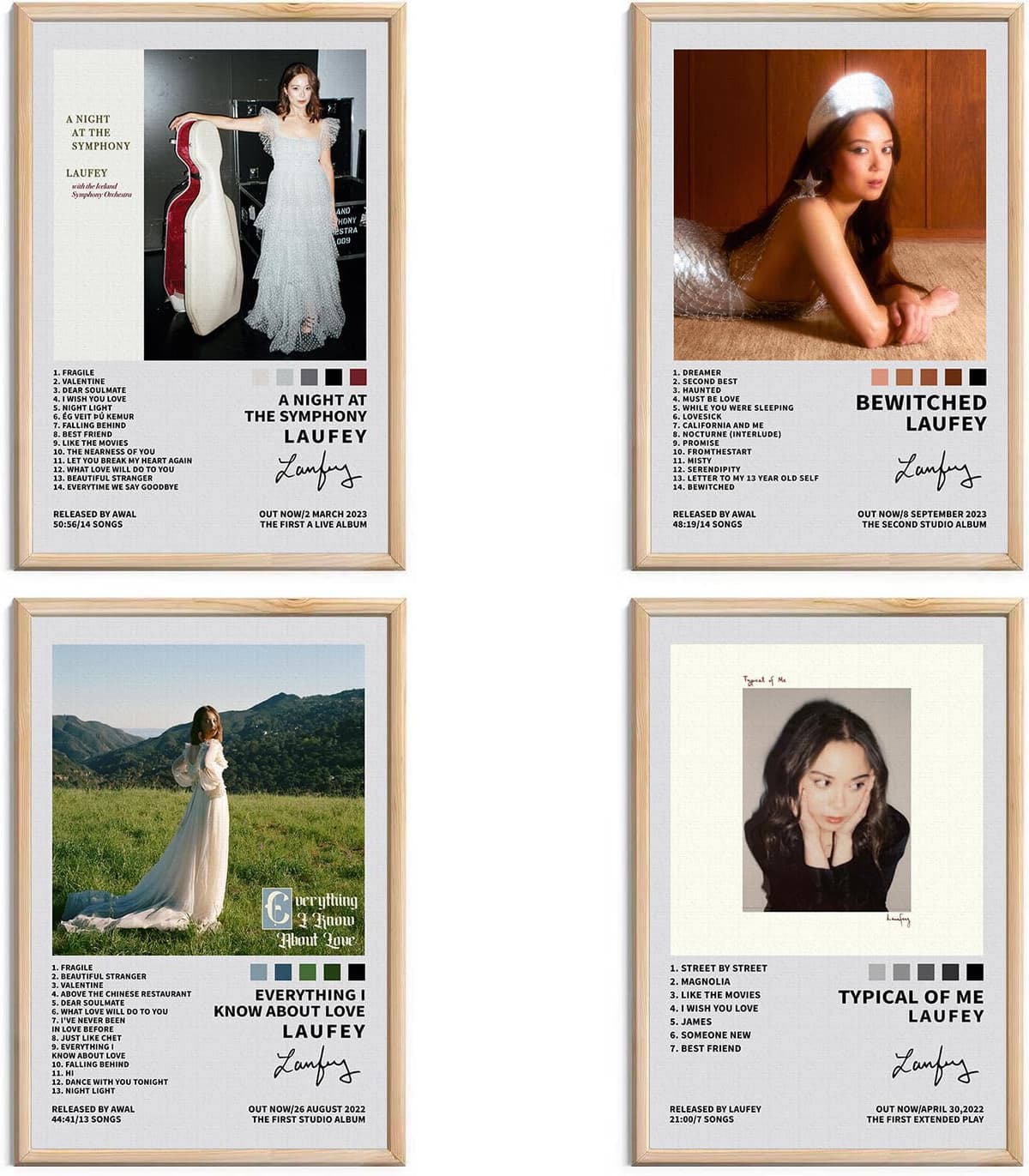 Frank Ocean Signed Limited Album Cover Posters - Canvas Wall Art HD Prints Set of 4 for Teen and Girls Dorm Decor - 8x12 inch Unframed — view 12
