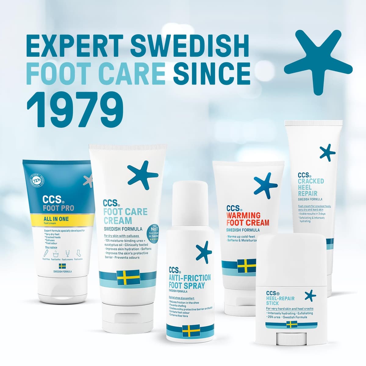 CCS Professional Foot Care Cream 175 ml - Moisturise and Protect Dry and Callused Feet, Contains 10% Urea and Eucalyptus Oil, Clinically Tested, Suitable for Diabetics — view 6