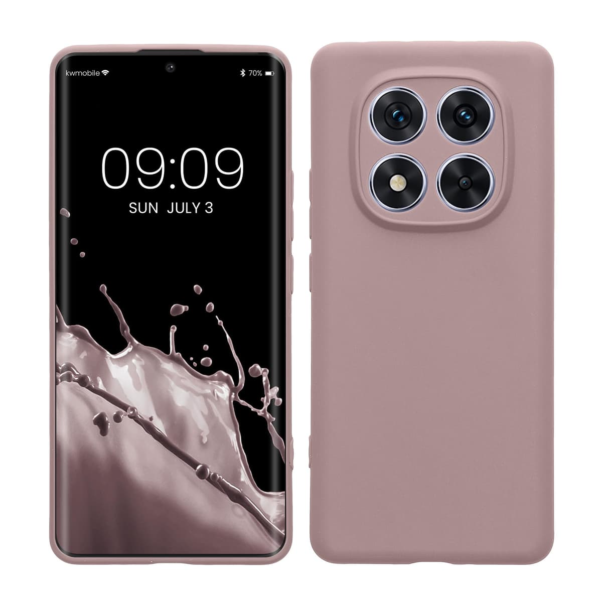 kwmobile Carcasa Compatible con Xiaomi Redmi Note 14 Pro 5G / Poco X7 Funda - Funda Ultrafina de TPU con Bordes elevados - Lavanda Metalizado — view 207