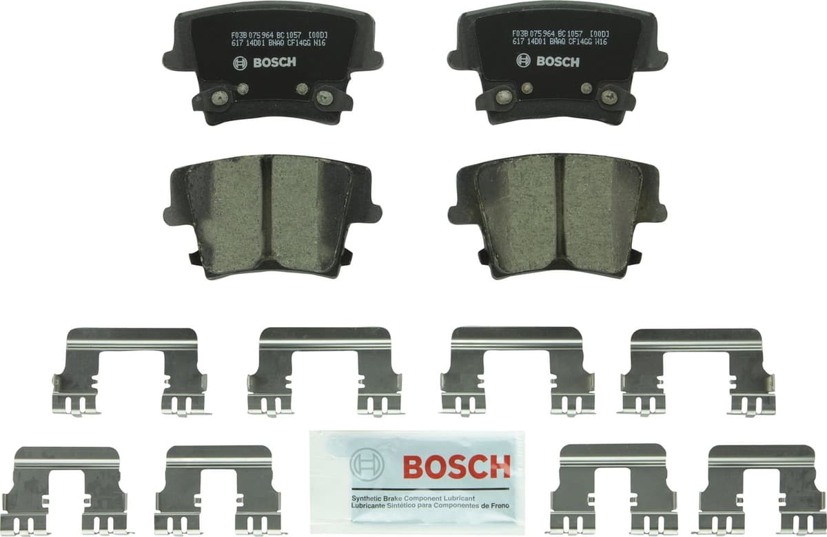 Bosch BC914 QuietCast Premium Ceramic Disc Brake Pad Set For: Acura ILX; Honda Accord, Civic, CR-V, Element, Fit, Front — view 30