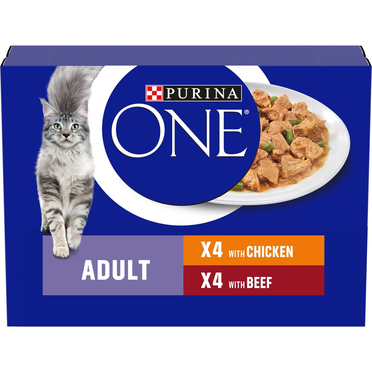 PURINA ONE Mini Fillets Mixed Selection in Gravy Adult Wet Cat Food 40x85g — view 11