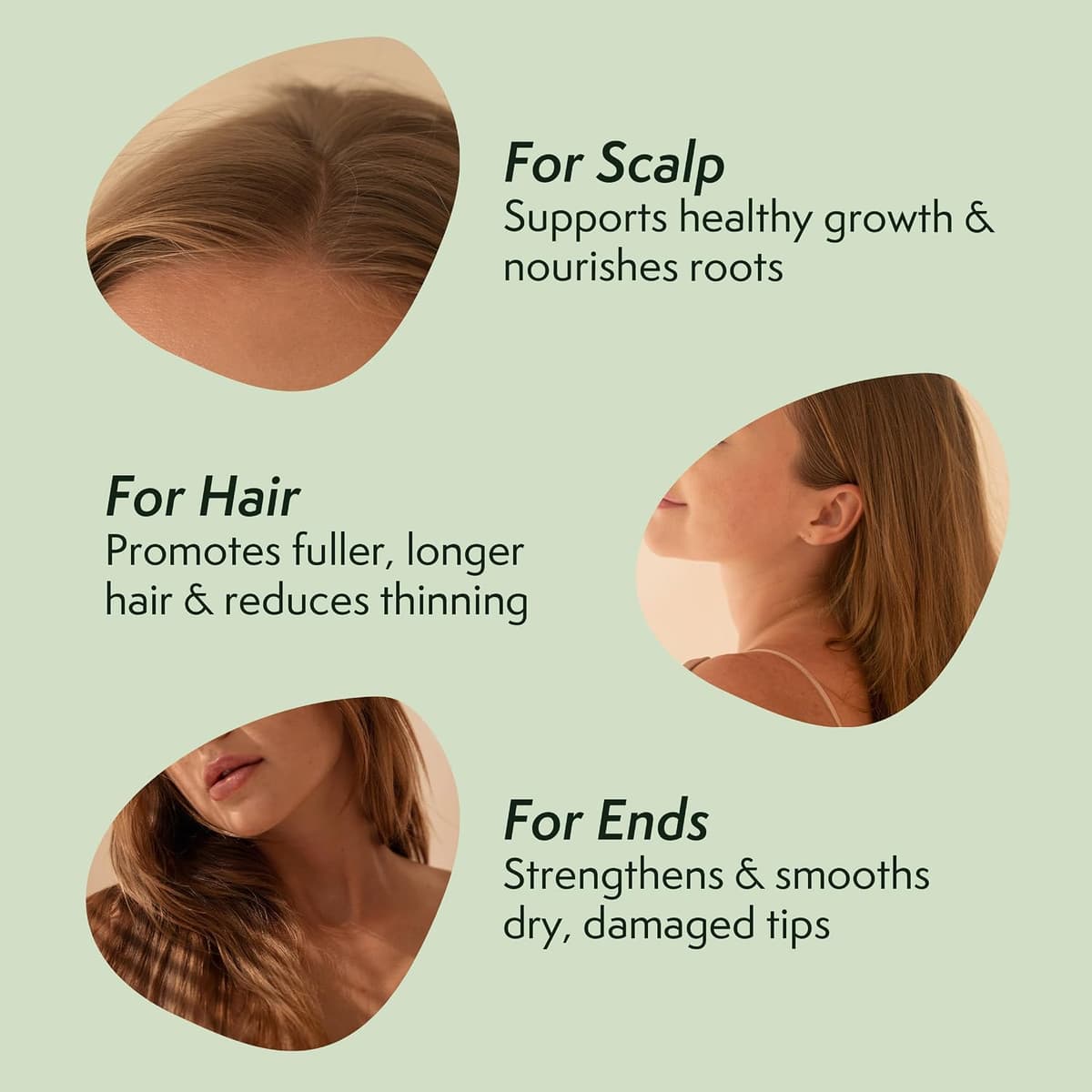 Nature Spell Rosemary Oil for Hair Growth, Pre-Diluted Scalp Oil, Stimulates Growth, Strengthens Dry and Damaged Strands, Nourishes Split Ends, Colour Safe, For All Hair Types, Vegan, 150 ml — view 2
