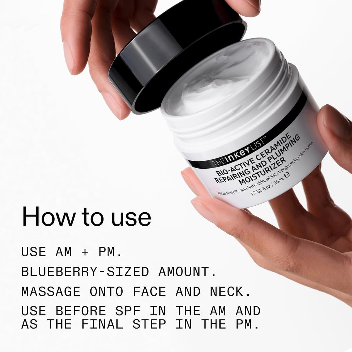 The INKEY List Hidratante de ceramida bioactiva 50 ml, antienvejecimiento, crema de hidratación de 24 horas, apta para veganos, adecuada para todo tipo de piel — view 6