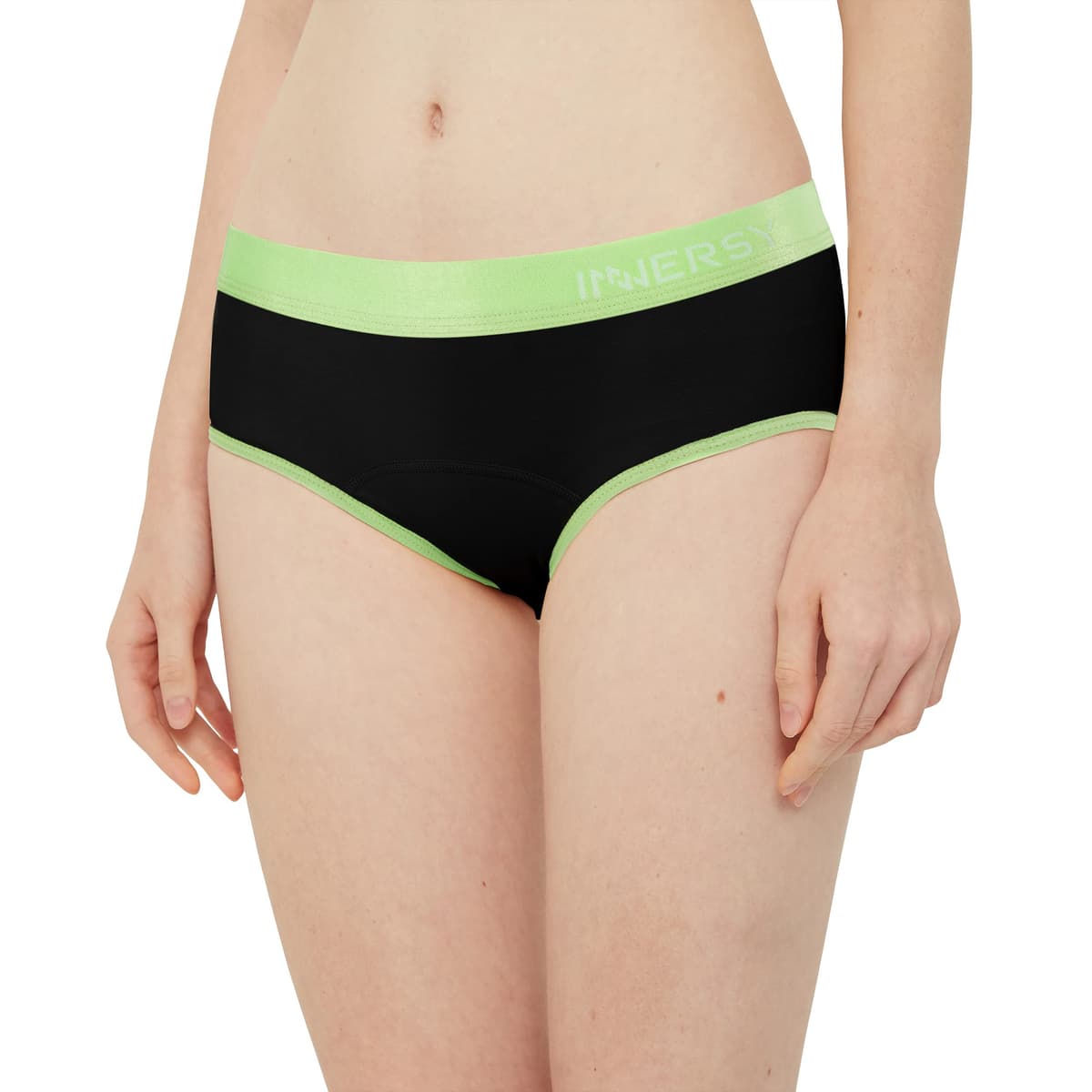 INNERSY Teen Girls Knickers Period Pants Cotton Leakproof Menstrual Underwear Pack of 3 — view 2