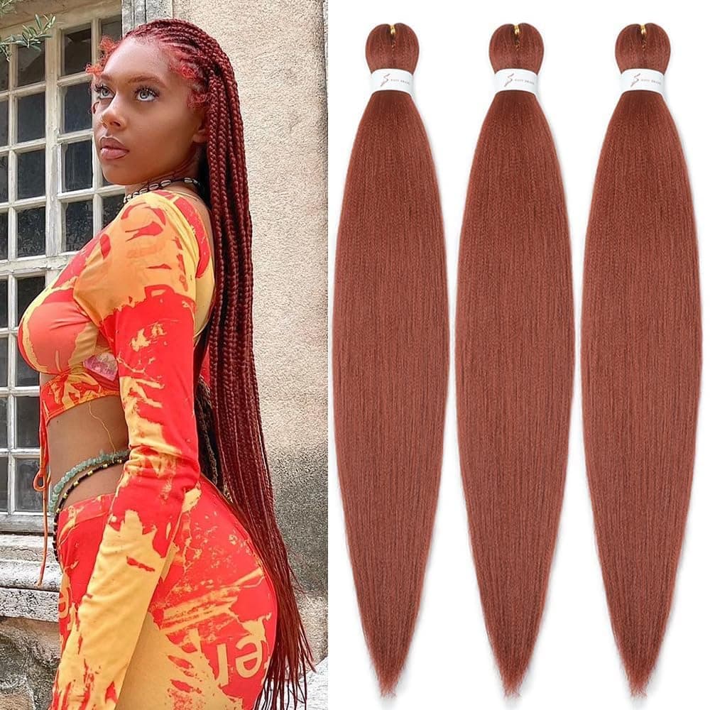 YDDM Capelli Per Treccine Africane Azul Extension Treccine Texture Yaki Easy Install per Principianti 26 Pollici 3 Pezzi Capelli Leggeri e Naturali per Box Braids, Twist e Crochet — view 92