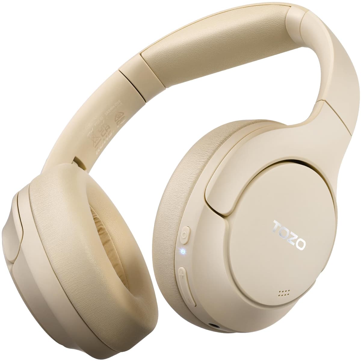 TOZO HT3 Bluetooth Headphones, Active Noise Cancelling with 5-Mic AI Chat, Wireless Over Ear Bluetooth, Hi-Res Audio, 90H Playtime, Transparency Mode, Dual Bluetooth Connection, 32 EQ Modes — view 12