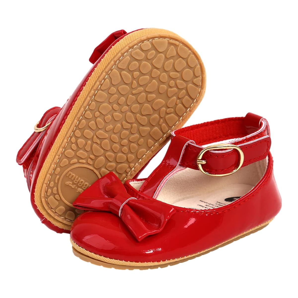 Baby Girls First Walking Shoes Mary Jane PU Leather Anti-Slip Princess Shoes Infant Baby Shoes — view 13