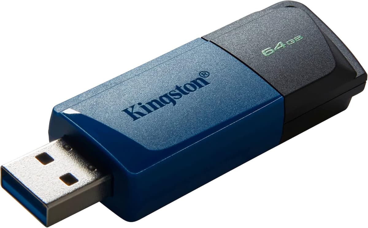 Kingston DataTraveler Exodia M USB 3.2 Gen 1 DTXM/64GB - with Moving Cap (Black + Blue) — view 3