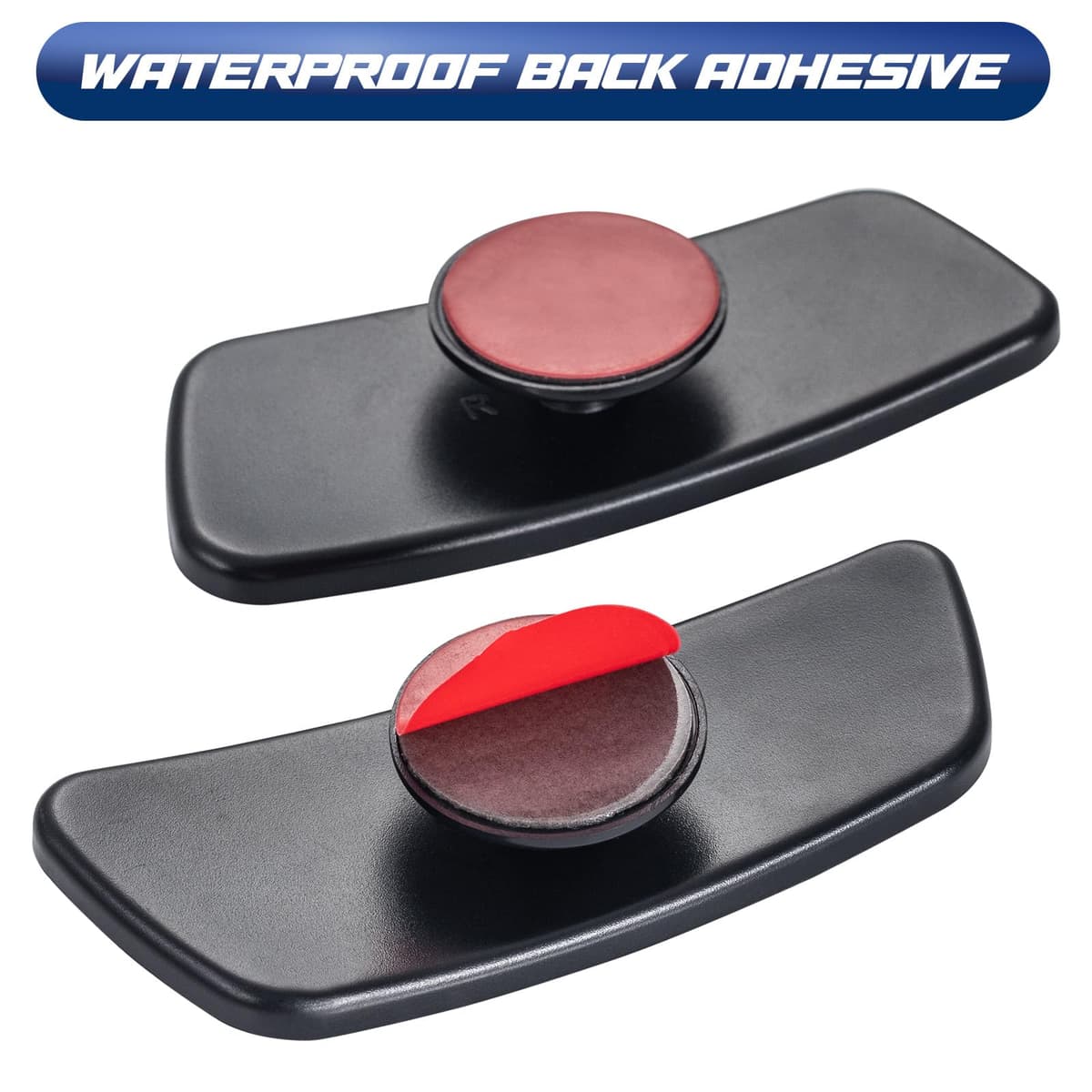 Spurtar 2 Pack Blind Spot Mirrors for Cars, HD Glass Framed Convex Rear View Blind Spot Mirror Stick on with 360° Rotation Adjustable blindspot mirror for Trucks, Cars, SUVs, RVs, and Vans — view 4