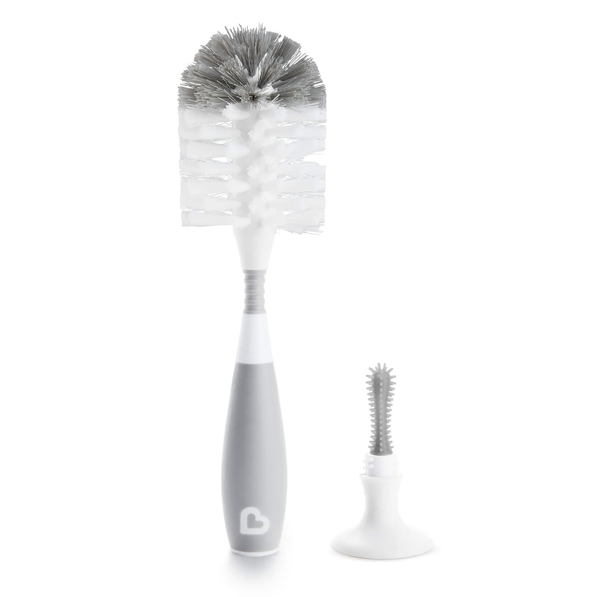 Munchkin Bottle Brush | For Cleaning Baby & Water Bottles with Built In Teat Brush | Freestanding | Dishwasher Safe | Bristle Brush | 1 Pack | Green — view 7