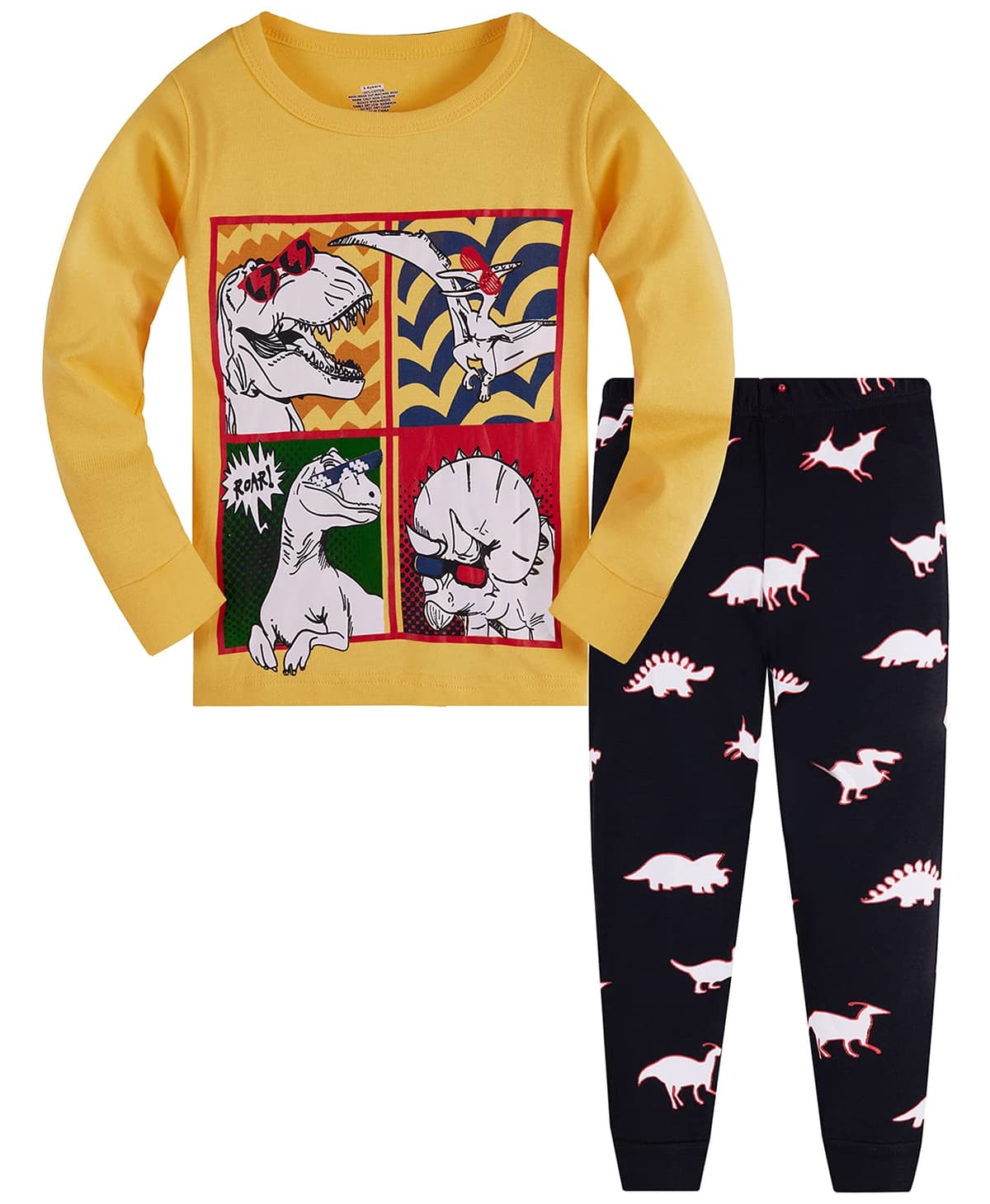 TEDD Boys Pyjamas Dinosaur Nightwear Cotton Toddler Clothes Kids Sleepwear Long Sleeve Christmas Pjs Sets 2 Piece Outfit Xmas Gift 1-12 Years — view 27