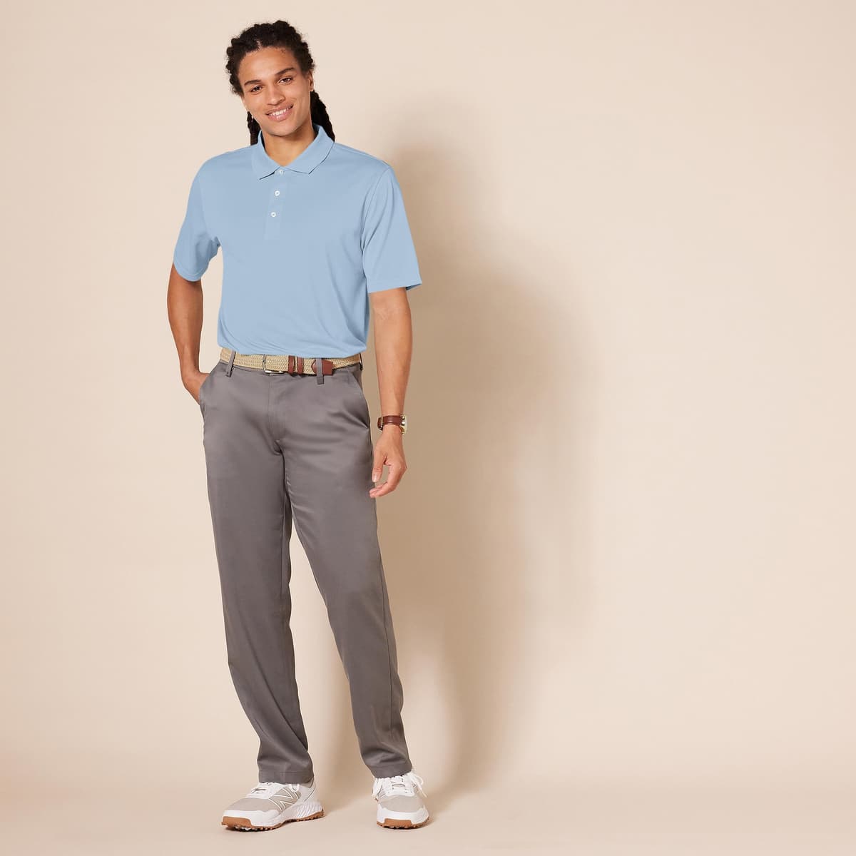 Amazon Essentials Hombre Polo de Golf, Secado Rápido Que Absorbe la Humedad, Manga Corta — view 5