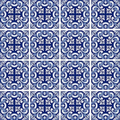 Poromoro Spanish Portuguese Azulejo Style Peel and Stick Backsplash Tile Stickers Set of 16 pcs (11.9, 15) — view 2