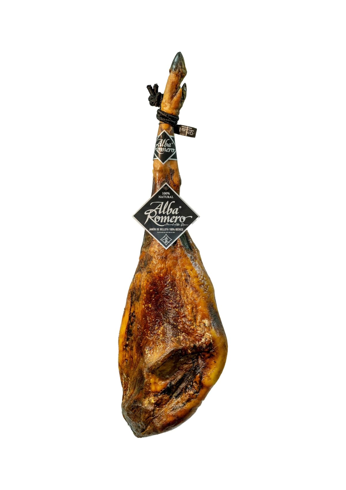 Jamón 100% Ibérico de Bellota ALBA ROMERO | Peso aproximado de 8.5 KG | Pieza entera