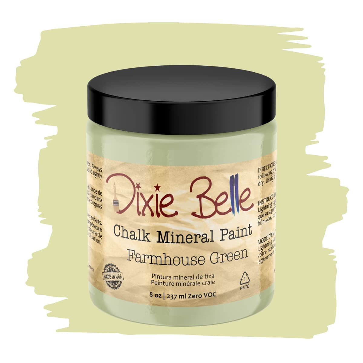 Dixie Belle Paint Company Chalk Finish Furniture Paint - Caviar (32oz) - Matte Black Chic Chalk Mineral DIY Furniture Paint — view 269