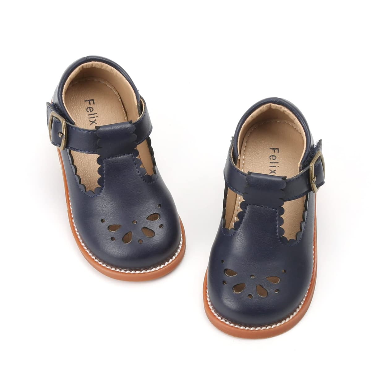 Felix & Flora Toddler Little Girl Mary Jane Dress Shoes - Ballet Flats for Girl Party School Shoes — view 15
