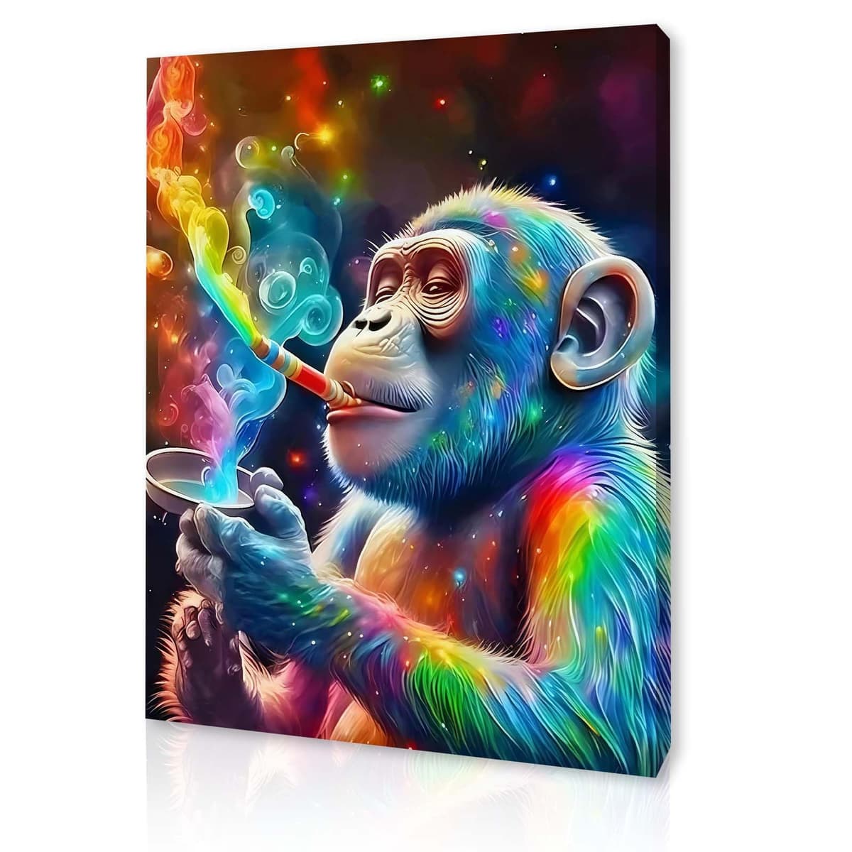 Qiukoo Framed Canvas Wall Art – Colourful Town Artwork, Waterproof Modern Print with Hook, Whimsical Wall Decoration for Living Room, Bedroom Pictures for Wall or Prints for Walls – 12x16 Inch — view 17
