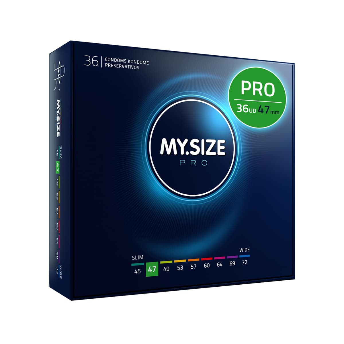 MY.SIZE PRO Condones ÉLITE, talla 5, 60 mm, XL, 10 piezas - Látex Vytex extra puro, fácil de abrir — view 33