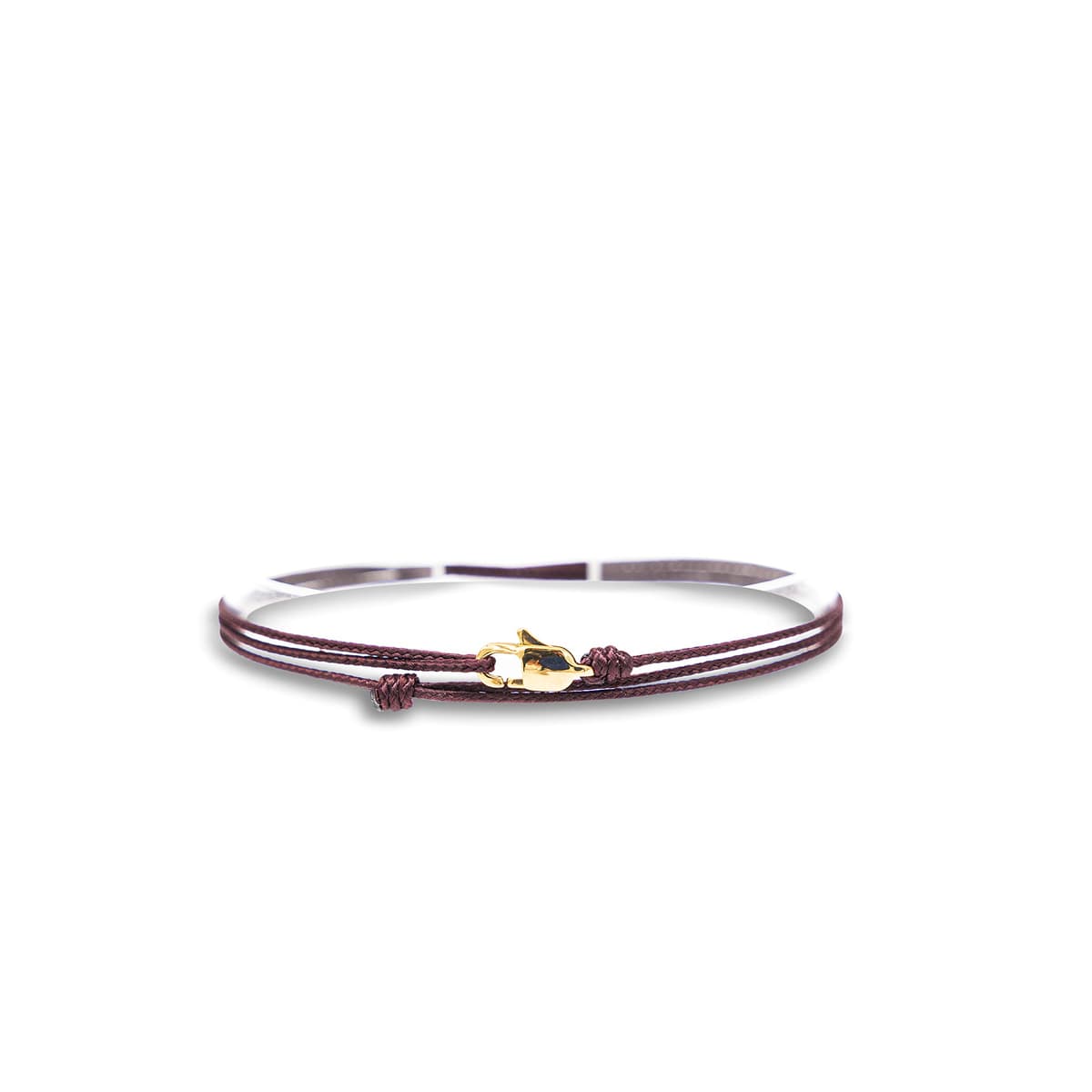 Made by Nami Pulsera Fina para Hombres y Mujeres con Cierre de Mosquetón Hecha a Mano - Joyería Marítima para Surfistas - Pulsera de Tela Minimalista - 100% Impermeable y Ajustable (Vino Rojo Negro) — view 28