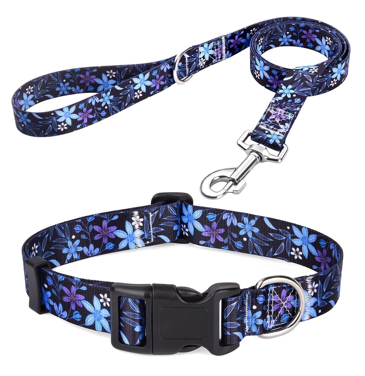 Mihqy Dog Collar for Small Dogs, Cute Small Medium Large Dog Pet Collar, with Floral Patterns, Soft Adjustable for Boy Girl Female Male Puppy Dog Collar(Floral Pink,S) — view 27