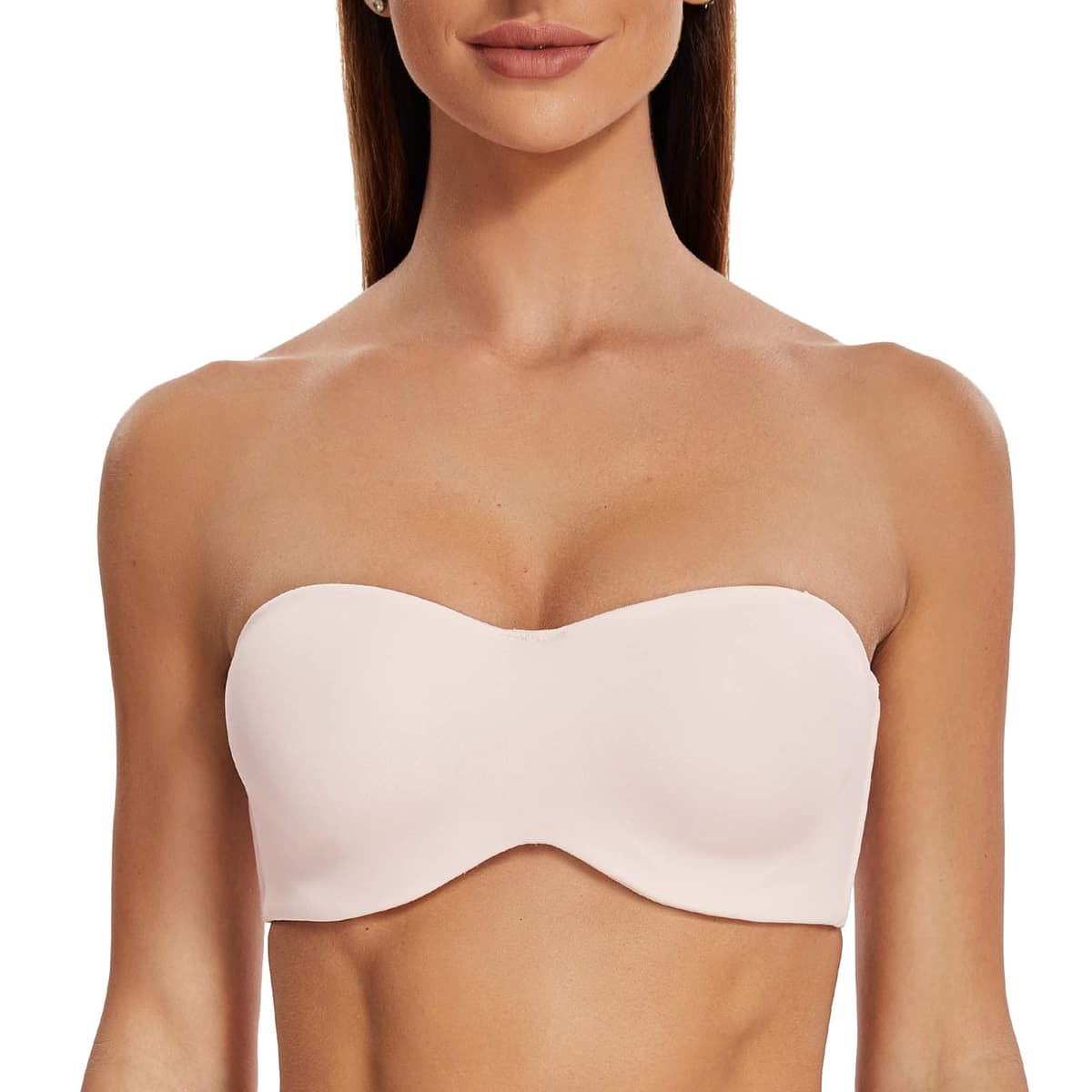 MELENECA Women's Strapless Minimizer Multiway for Large Bust Unlined Seemless Underwire Bandeau Bra — view 10