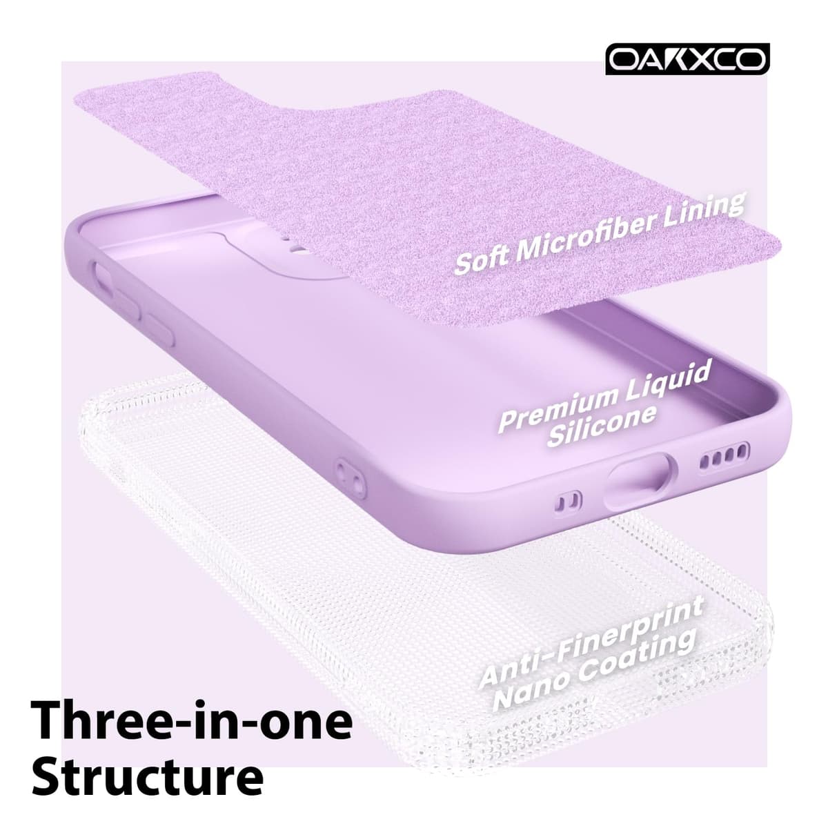 oakxco for iPhone 17 Pro Max Phone Case Liquid Silicone, Cute Thin Slim Grip Soft Rubber Gel for Women Men, Smooth Matte TPU Plain Solid Color Girly Simple Case with Camera Cover, Light Pink — view 152