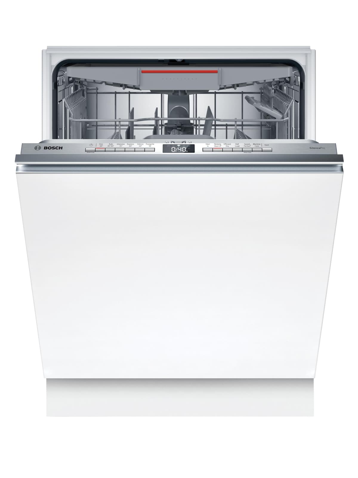 Bosch SMV4ECX23G Series 4, Fully Integrated Dishwasher 60cm, Smart Start, Extremely Quiet, Glass Care, Efficient Dry, InfoLight Floor Indicator, Rackmatic Adjustable Basket, Home Connect, AquaStop