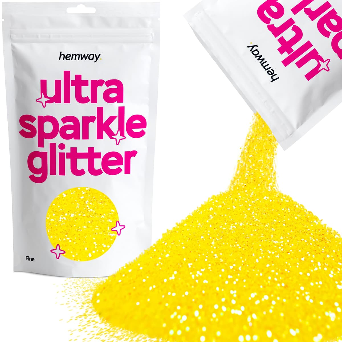 Hemway Ultra Sparkle Glitter Baby Pink Iridescent 100g Fine | Glitter for Arts & Craft, Makeup, Nail Art, Crafting, Card Making, Sparkle Decoration — view 228