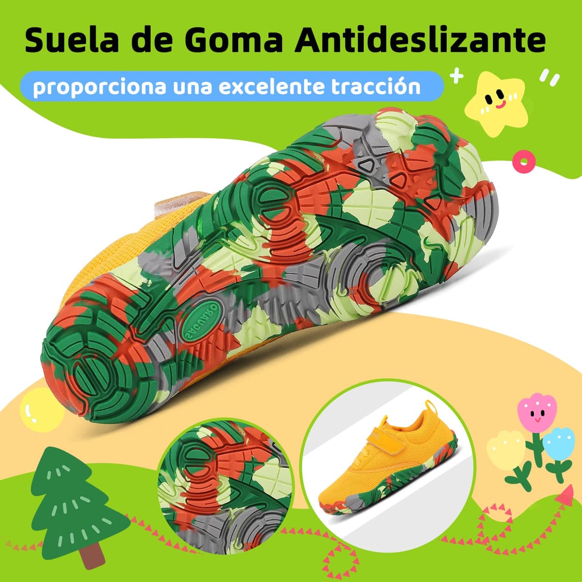 SAGUARO Zapatillas Barefoot Niños Antideslizantes y Ligeras Calzado Descalzos, Talla 24-36 — view 5