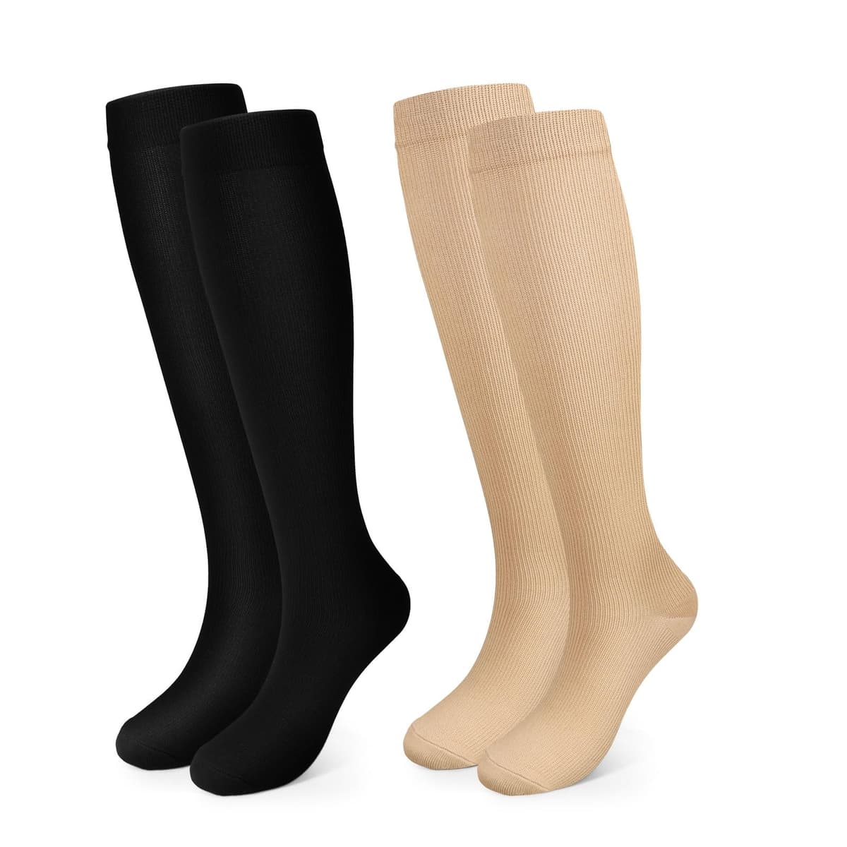 Pnosnesy Compression Socks, (2/4/6/7 Pairs) for Men & Women 15-20 mmHg is Best for Athletics, Running, Flight Travel, Support — view 10