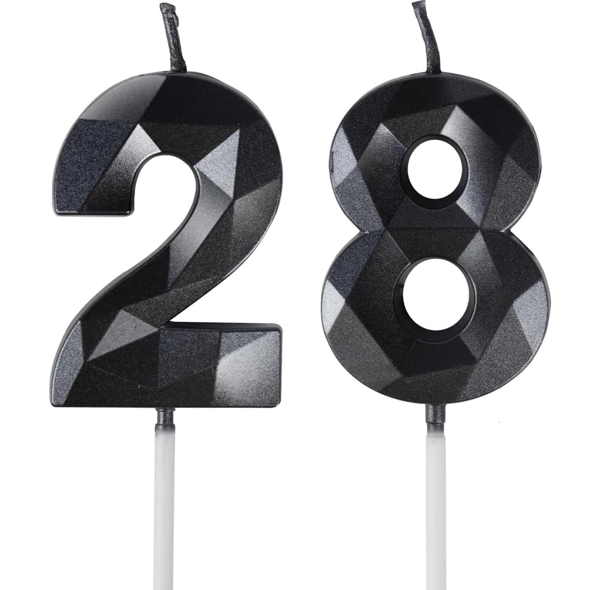 Yiran 50th Birthday Candles, Gold Number 50 Happy Birthday Candles, Cake Topper Decorations for Birthday Party, Wedding Anniversary Celebration Supply — view 95