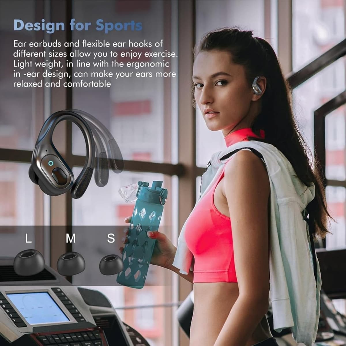 Bluetooth 5.4 Wireless Earbuds, Noise Cancelling Earbuds with 75 Hours Playtime, LED Power Display, IPX7 Waterproof Earbuds — view 5