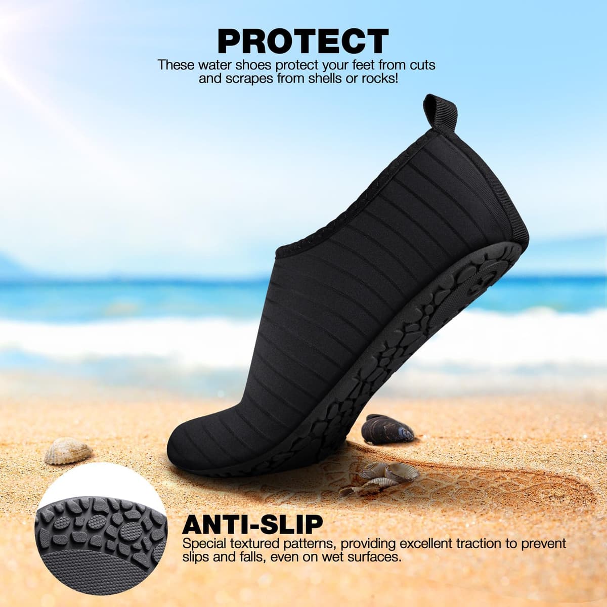 Steppli Water Shoes Swim Aqua Shoes for Men Women — view 5