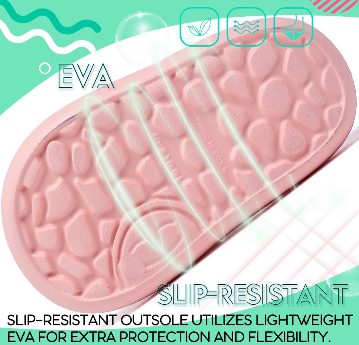 Vunavueya Chanclas de Baño Antideslizantes para Niños y Niñas - Ultraligeras <150g (Tallas 22/23 EU) - 20-36 EU, Sandalias Zapatillas EVA para Baño, Playa, Piscina, Jardín Interior y Exterior — view 5