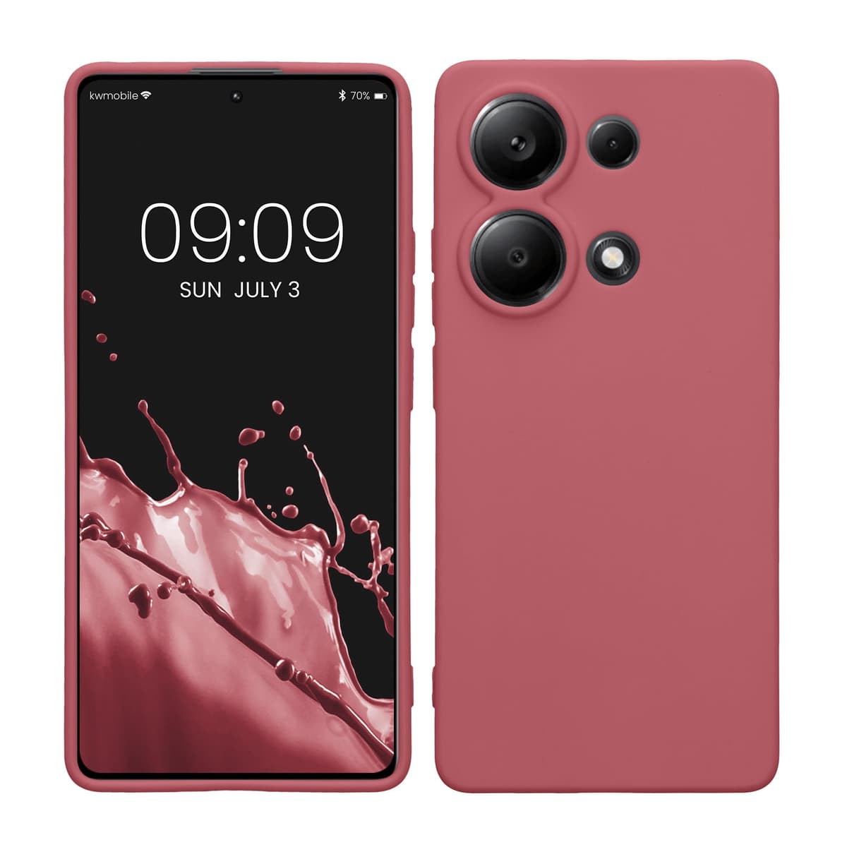 kwmobile Carcasa Compatible con Xiaomi Redmi Note 14 Pro 5G / Poco X7 Funda - Funda Ultrafina de TPU con Bordes elevados - Lavanda Metalizado — view 253