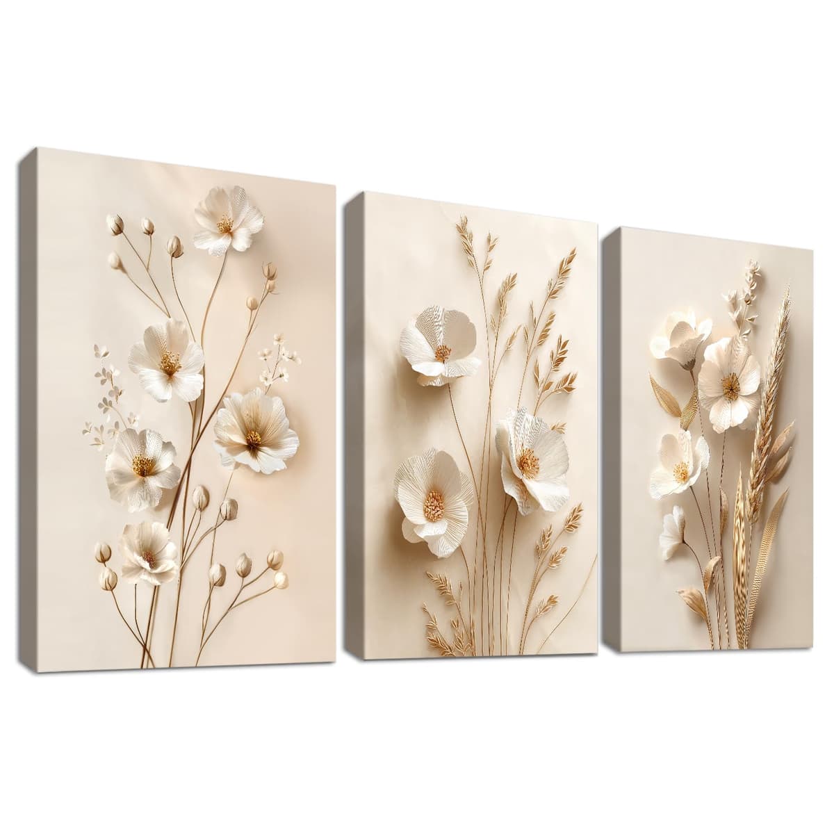 3 Panels Black White Canvas Wall Art Love Home Motivational Quotes Painting on Canvas Print Picture for Living Room Hallway Stairs Bedroom Bathroom Wall Decor Ready To Hang 90x40cm(12"x16"x3pcs) — view 28
