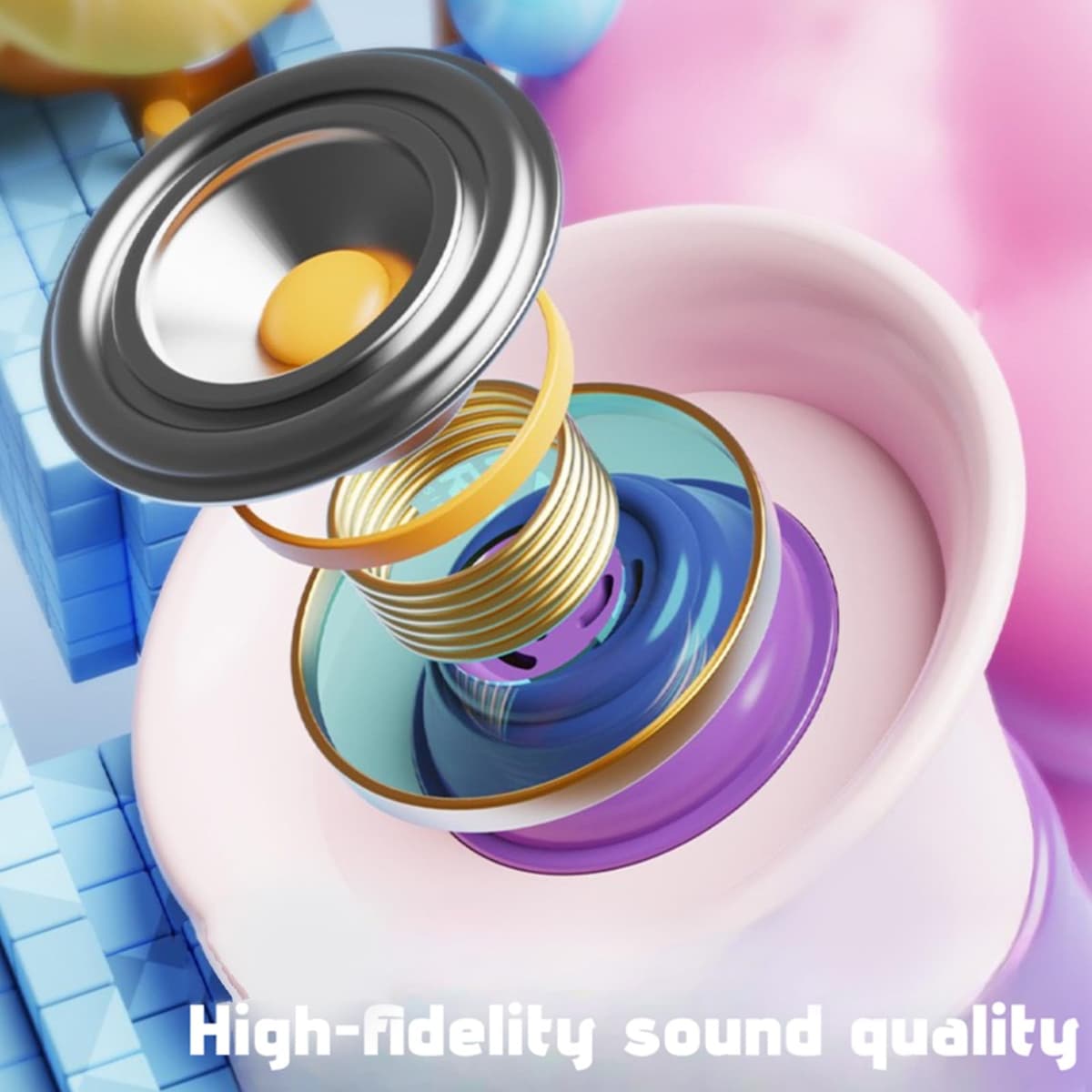 Megáfono Altavoz, Mini Amplificador de Voz Portátil Juguete con Función de Grabación Truco Broma Juguetes Regalos para Niños para Eventos Escolares Porristas — view 3