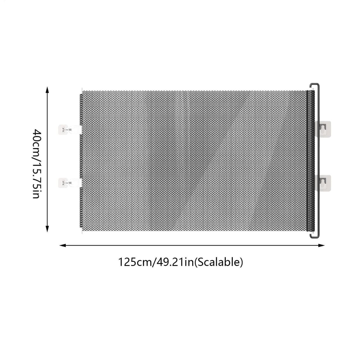 Pet Gate, 40cm/ 50cm/ 58cm, Small Dog Fence Enclosure Net Cat Stopper, For Home Office Doorways Hallway Stairs Kitchen Living Room Bedroom Patio Garage Garden. — view 3