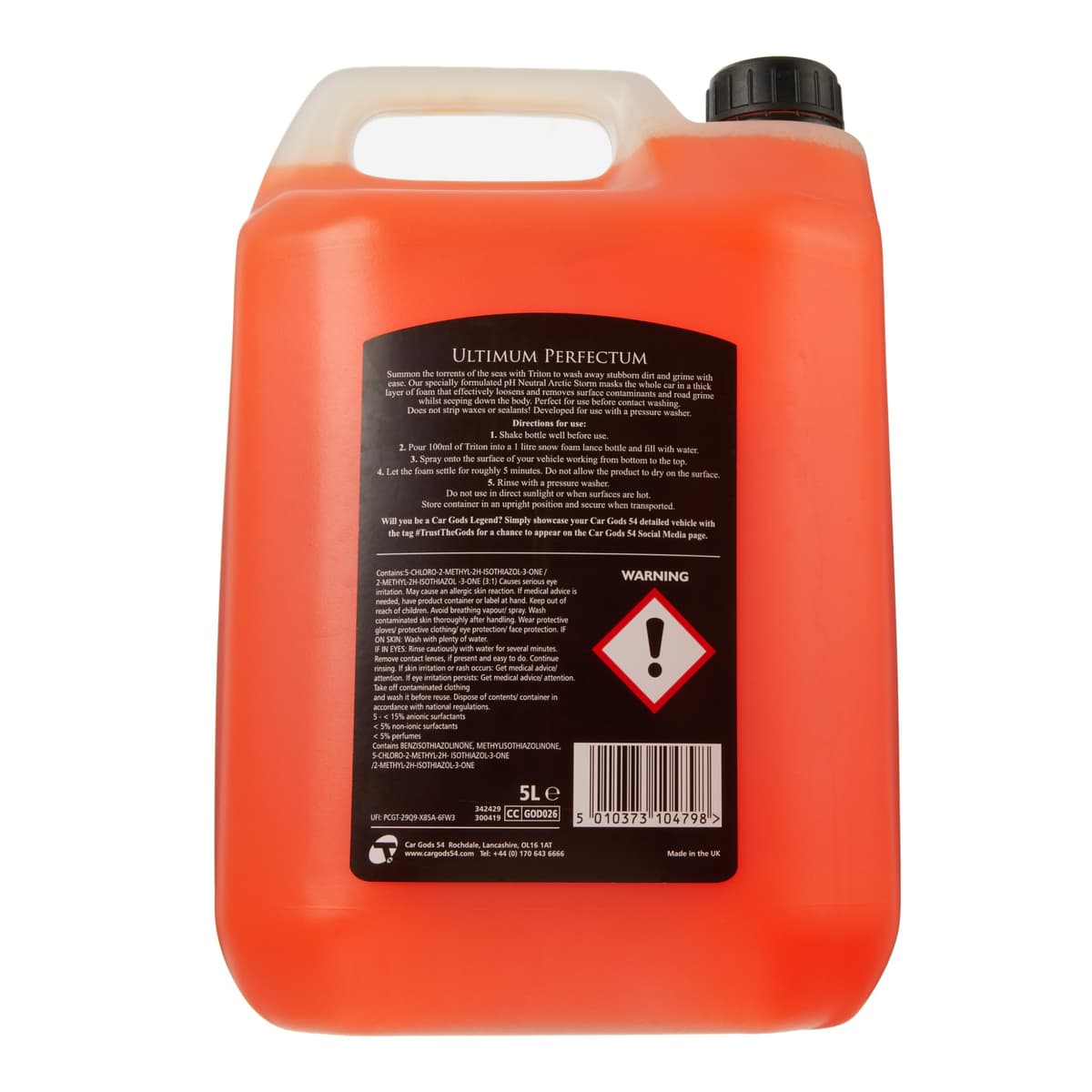 Car Gods Triton Arctic Storm Snow Foam Shampoo, 5 L — view 2