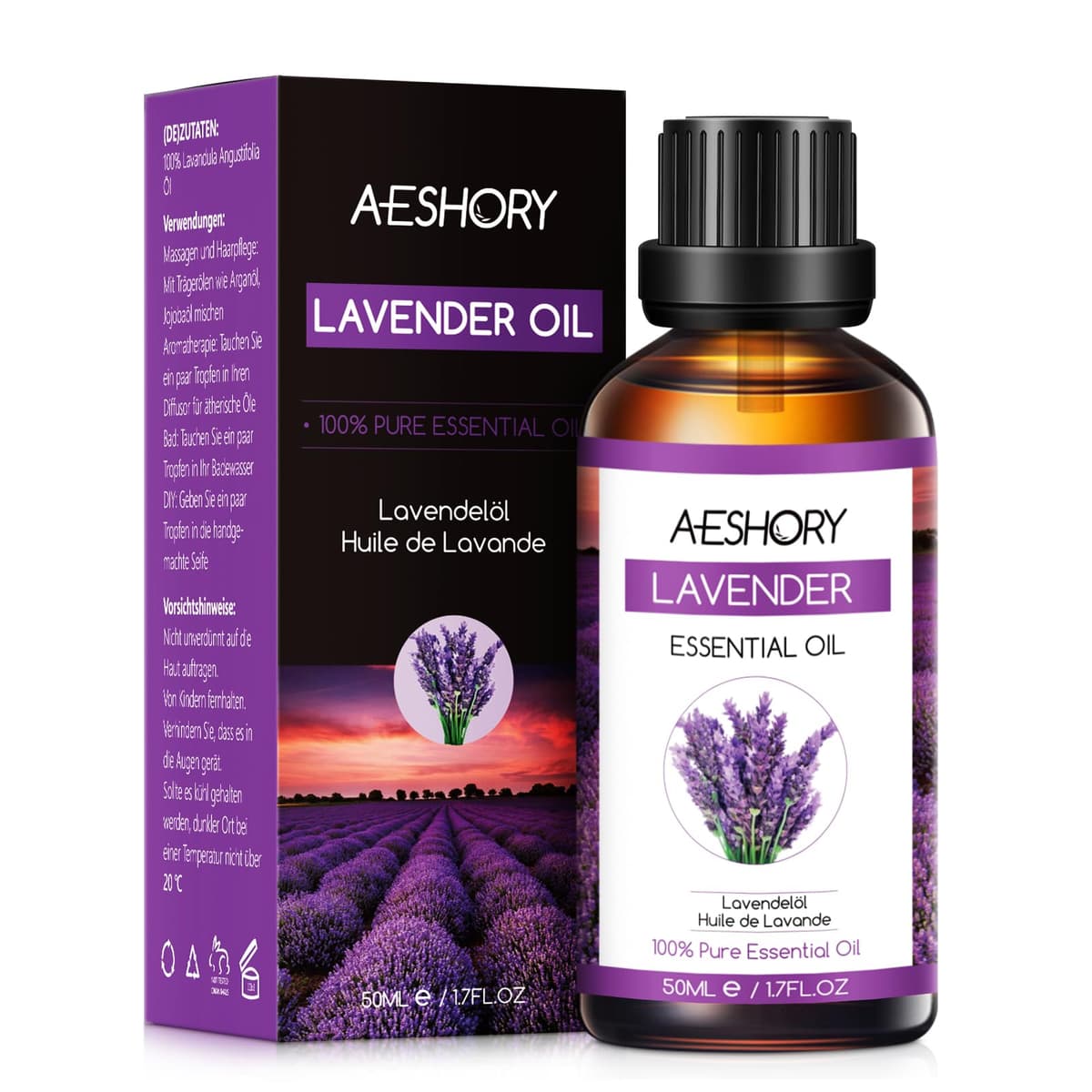 AESHORY Aceite Esencial de Rosa 50ML, Natural Aceite de Aromaterapia de Rosa, Aceites de Fragancia Premium para Humidificador, Masaje, Baño, Cuidado la Piel, Relajación y Calma — view 27